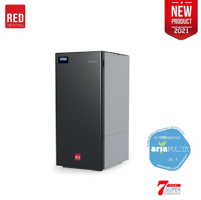 CALDAIA A PELLET RED 365 ENERGY MODELLO PERFORMA Q EASY CLEAN H1 25 KW NEW 2021